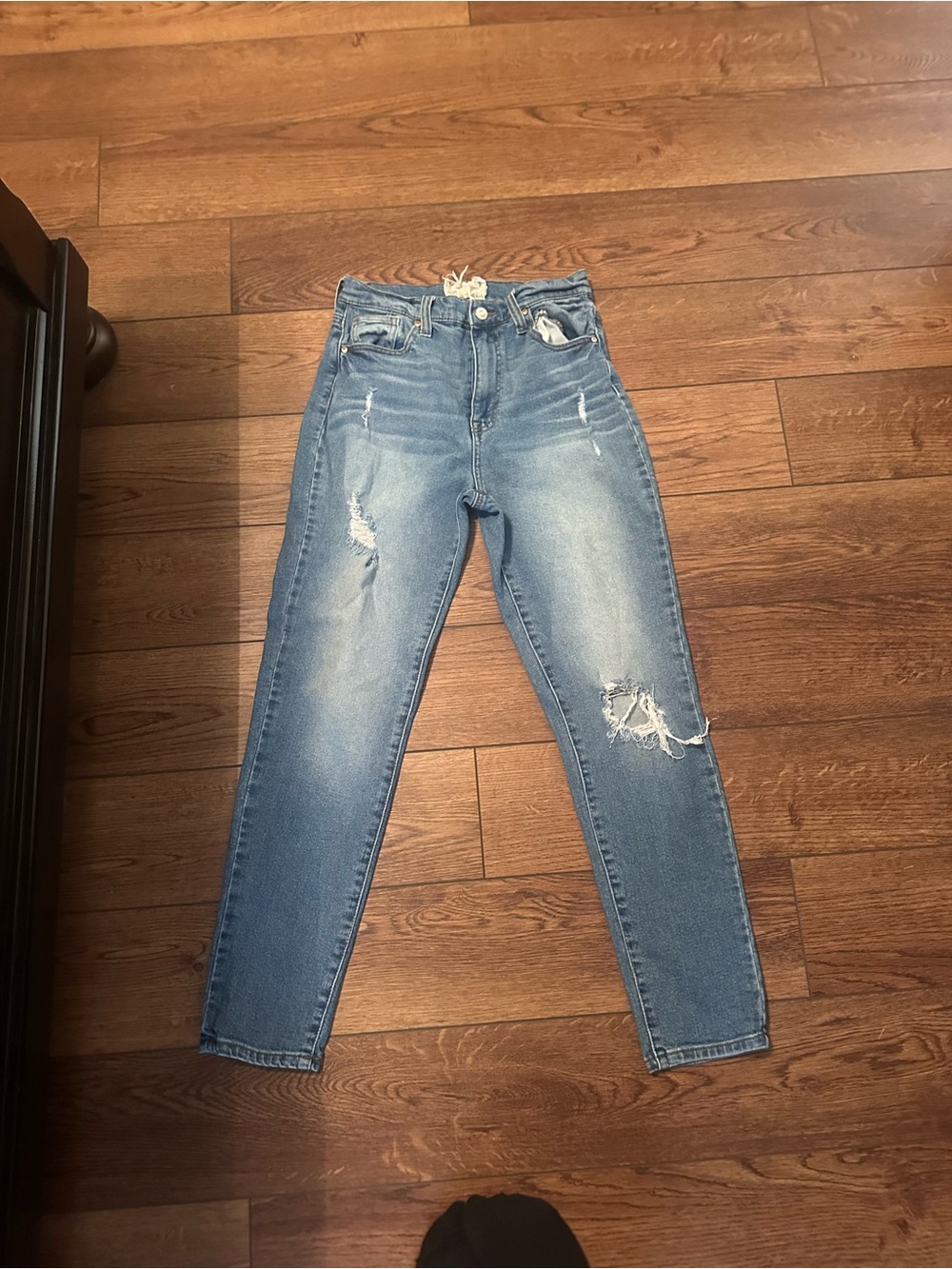 Altar'd State High-Rise Distressed Light Blue Women's Jeans